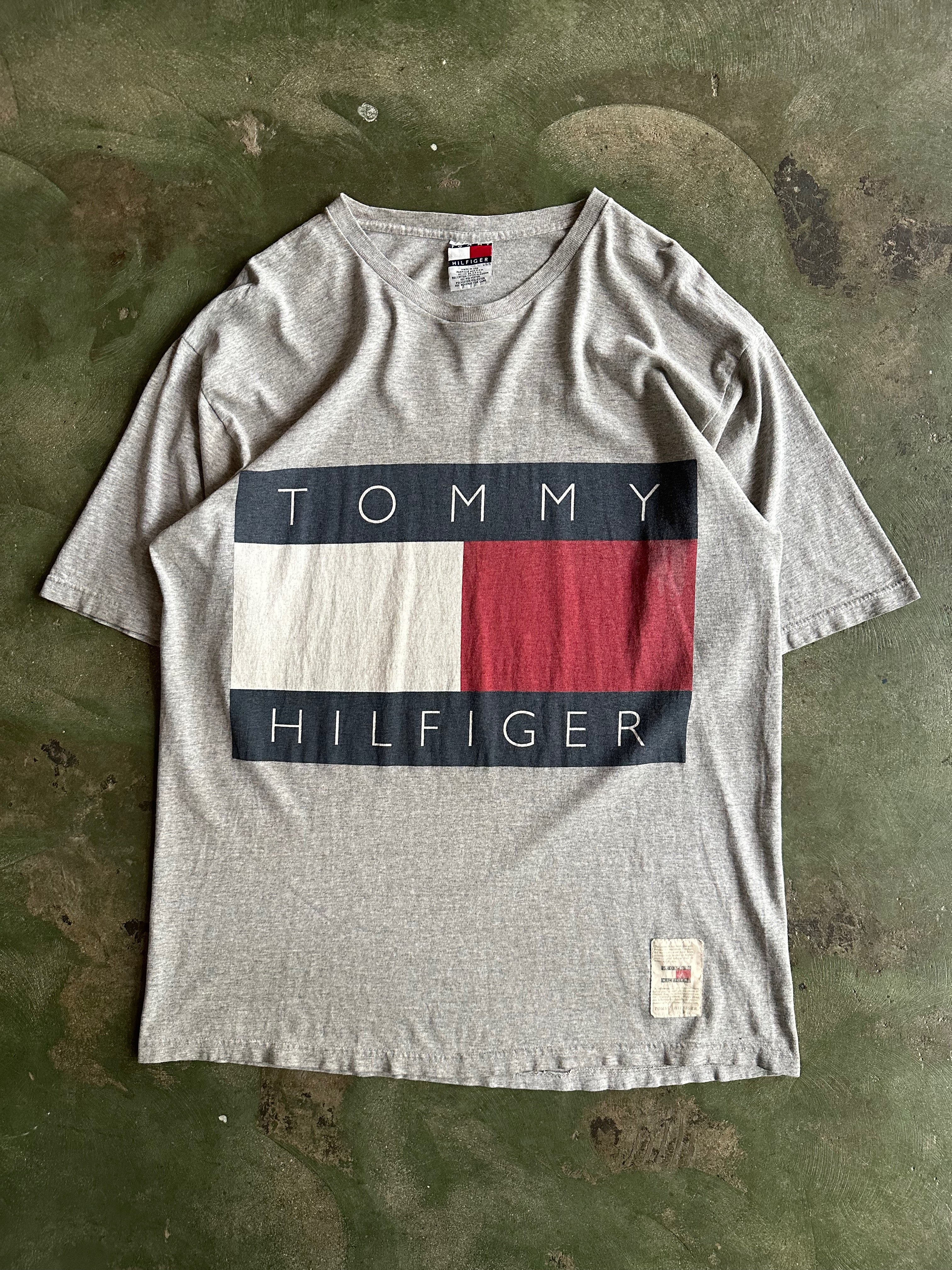 Tommy hilfiger big flag t clearance shirt