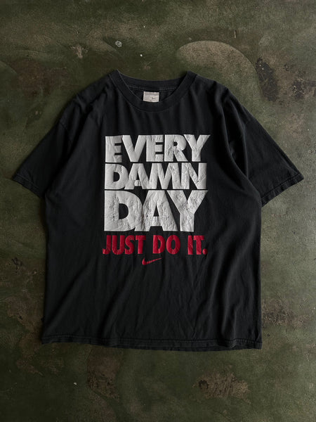 Vintage 00s Nike Every Damn Day Just Do It T Shirt L Room On Fire