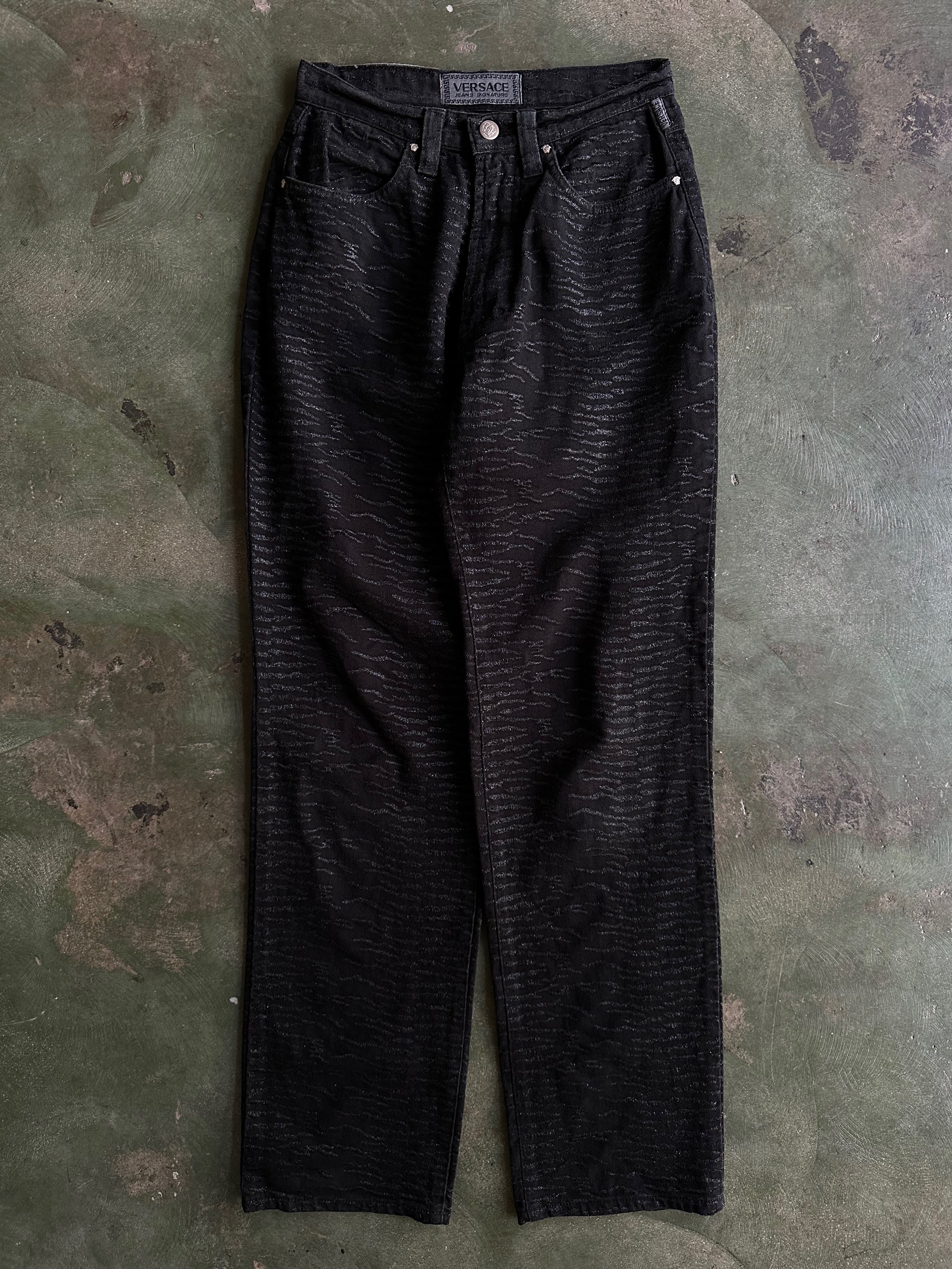 Buy Vintage 90s VERSACE Velvet Pants. Extra Small Slim Navy Blue Trousers  Online in India - Etsy