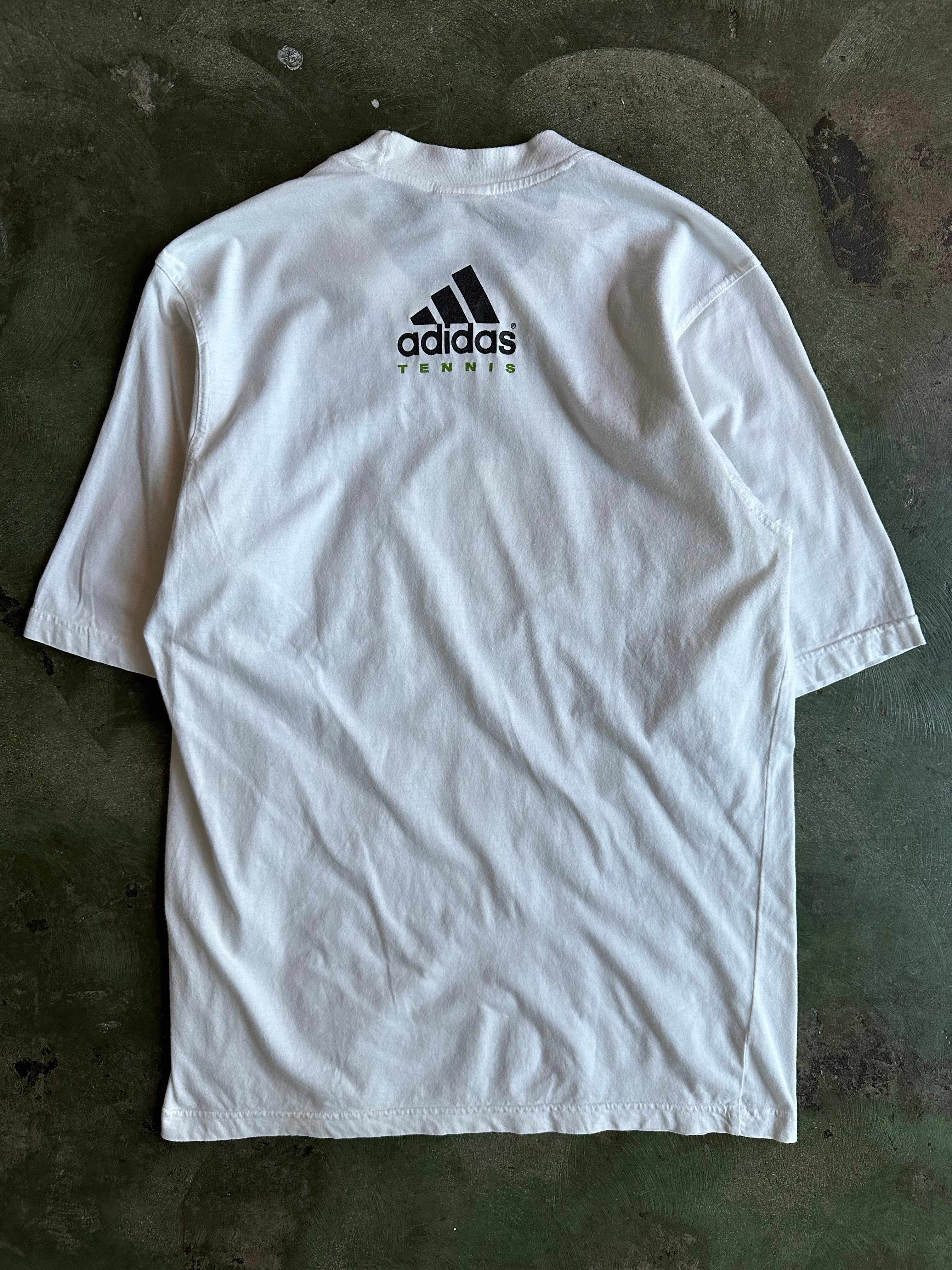 Vintage 00s Adidas Tennis T-Shirt (S)-T-SHIRT-ADIDAS-SIZE S-Room On Fire