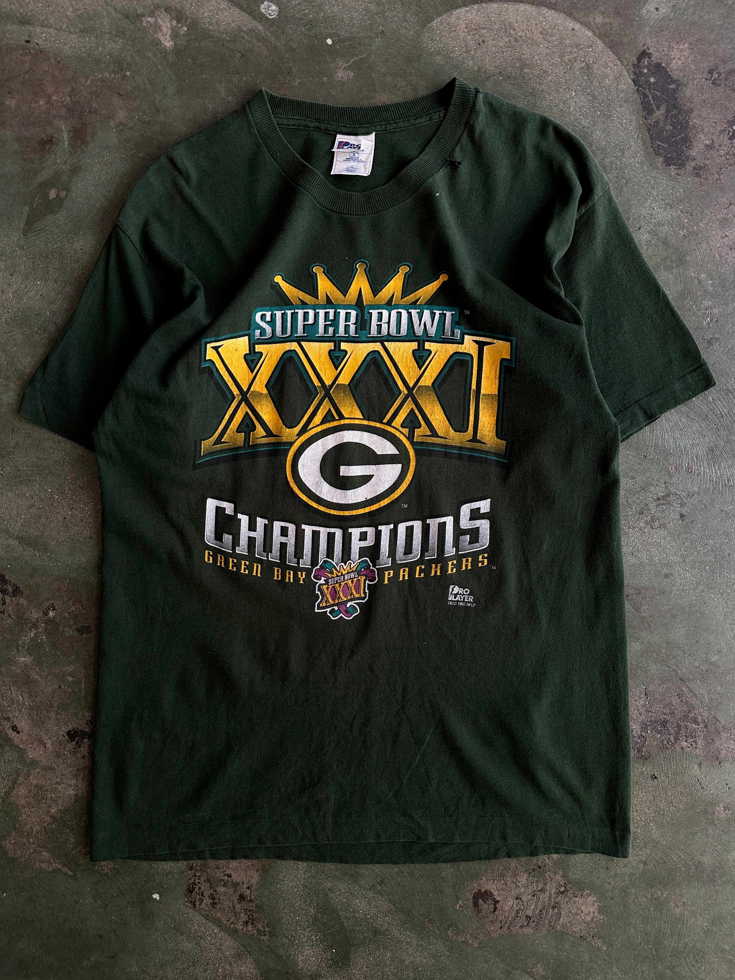 Vintage 1997 Green Bay Packers 'Super Bowl XXXI Champions' NFL T-Shirt –  Room On Fire