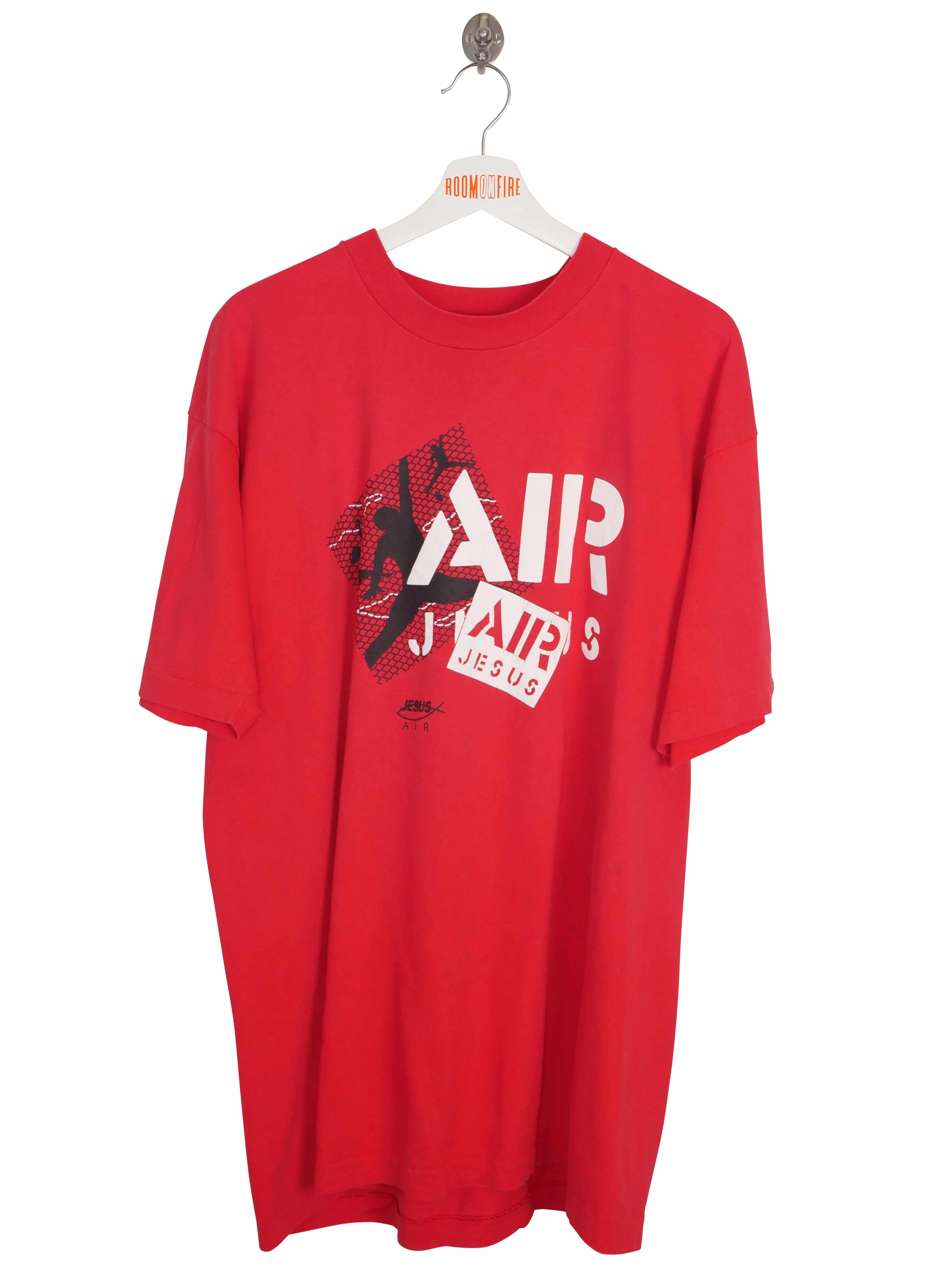 Vintage 90s Air Jesus T-Shirt (XL)-T-SHIRT-MISCELLANEOUS-SIZE XL-Room On Fire