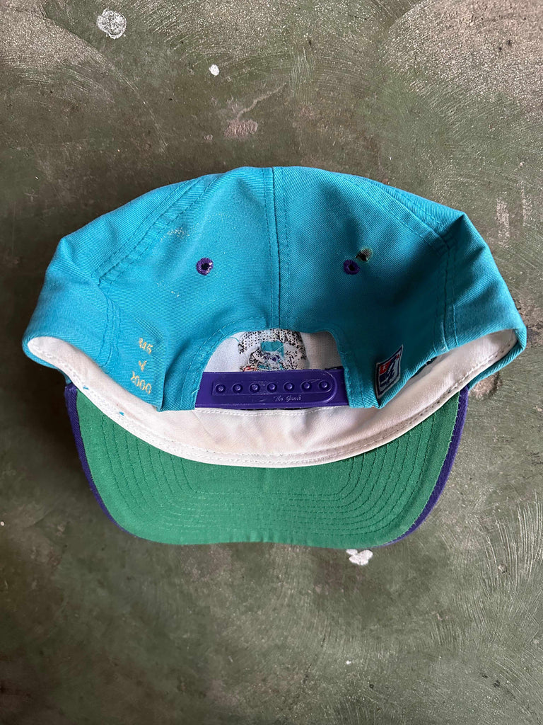 Vintage NBA (The G Cap) - Charlotte Hornets Embroidered Snapback Hat 1990s OSFA