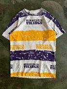 Vintage 90s Minnesota Vikings AOP NFL T-Shirt (S)-T-SHIRT-NFL-SIZE S-Room On Fire